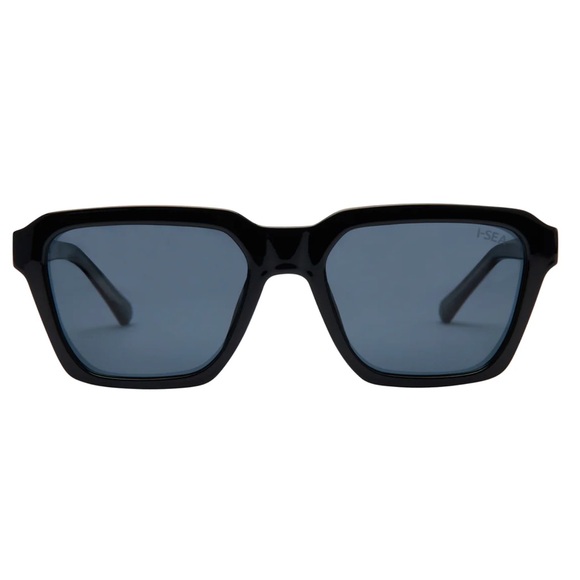 NEW I- SEA Phoenix model Black Rectangular Sunglasses, Polarized lens - Picture 5 of 5